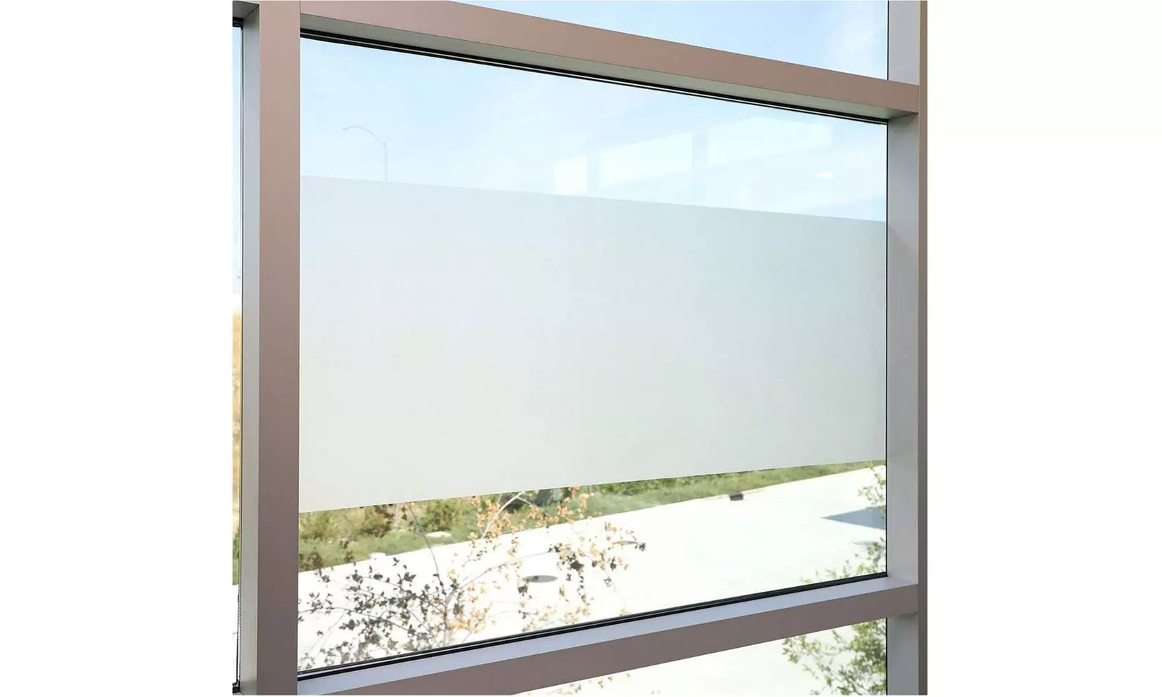 2-Pack Frosted Privacy Film for Glass Windows and Doors, 17.7 x 78.7 Inches - Second Medium