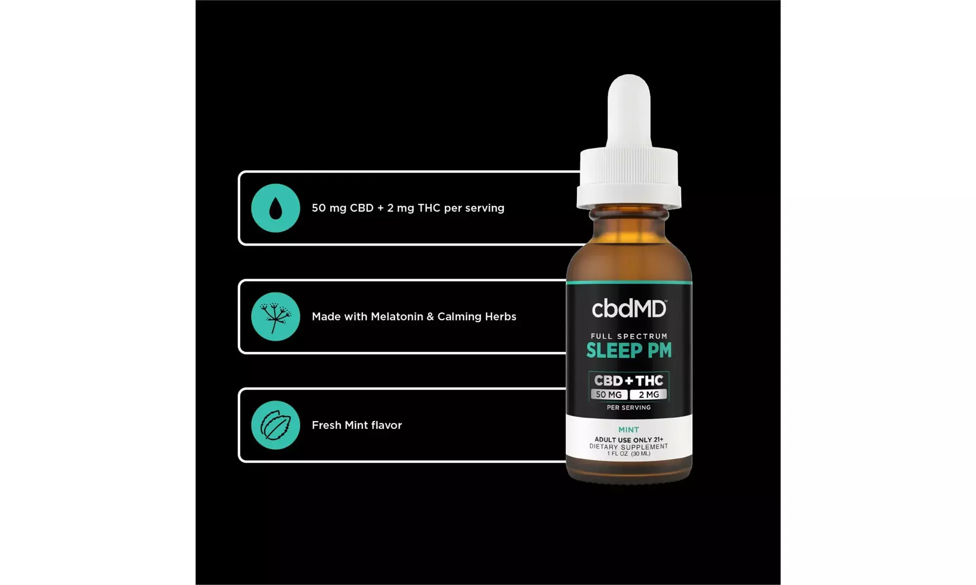 cbdMD Night Time Essentials (Gummies, Tinctures, Capsules) - Multiple Strengths 