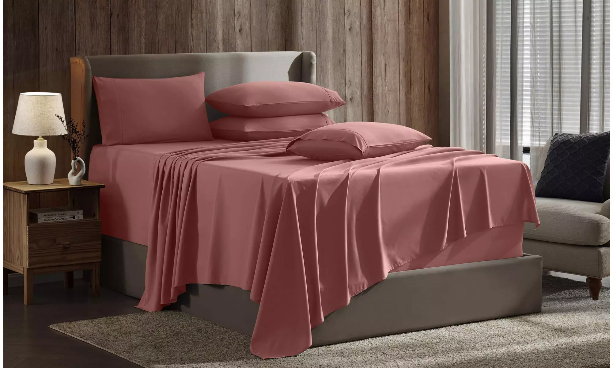 Nestl Split King Extra Soft Microfiber Deep Pocket Bed Sheet Set - 5 Piece
