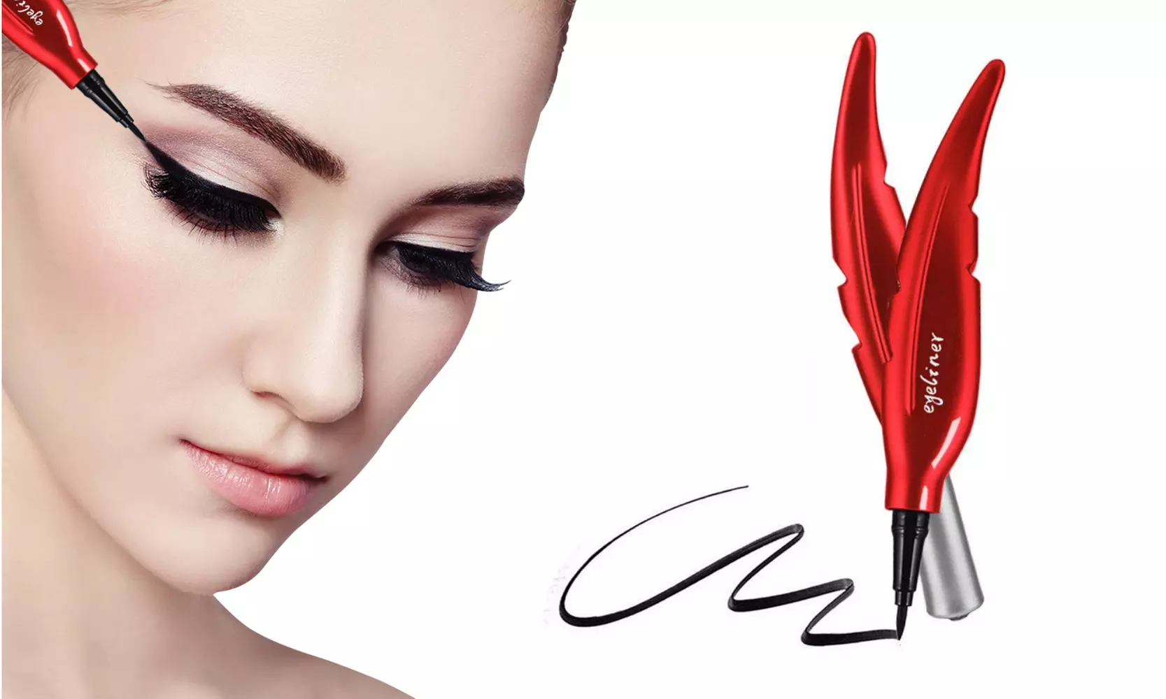 Water-Proof All Day Use Epic Liquid Eyeliner Makeup - Black (1, 2 or 3-Pack) - Primary Image
