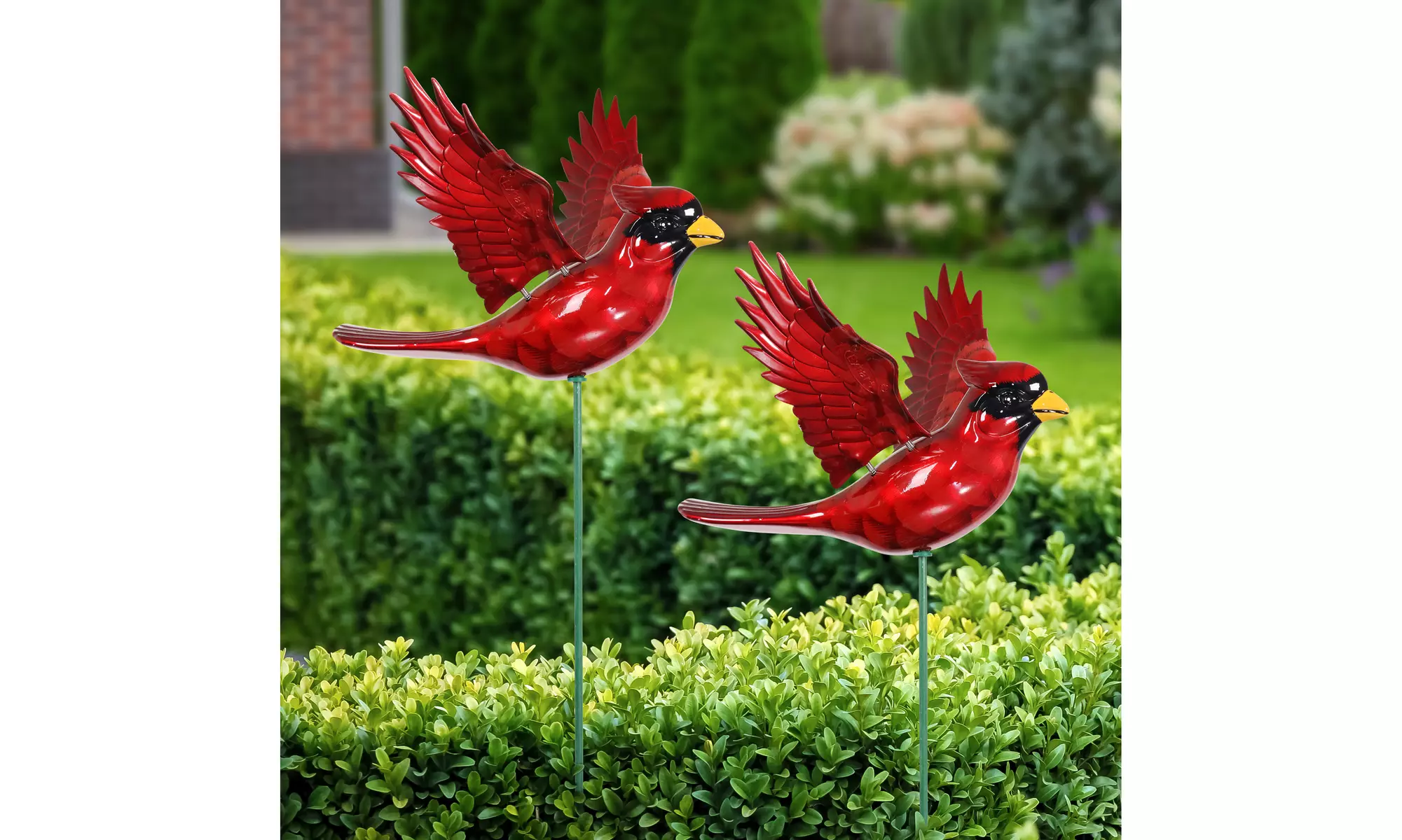 Exhart 2pk Large WindyWings Bird Garden Stakes, 11 inch Wingspan - Primary Image