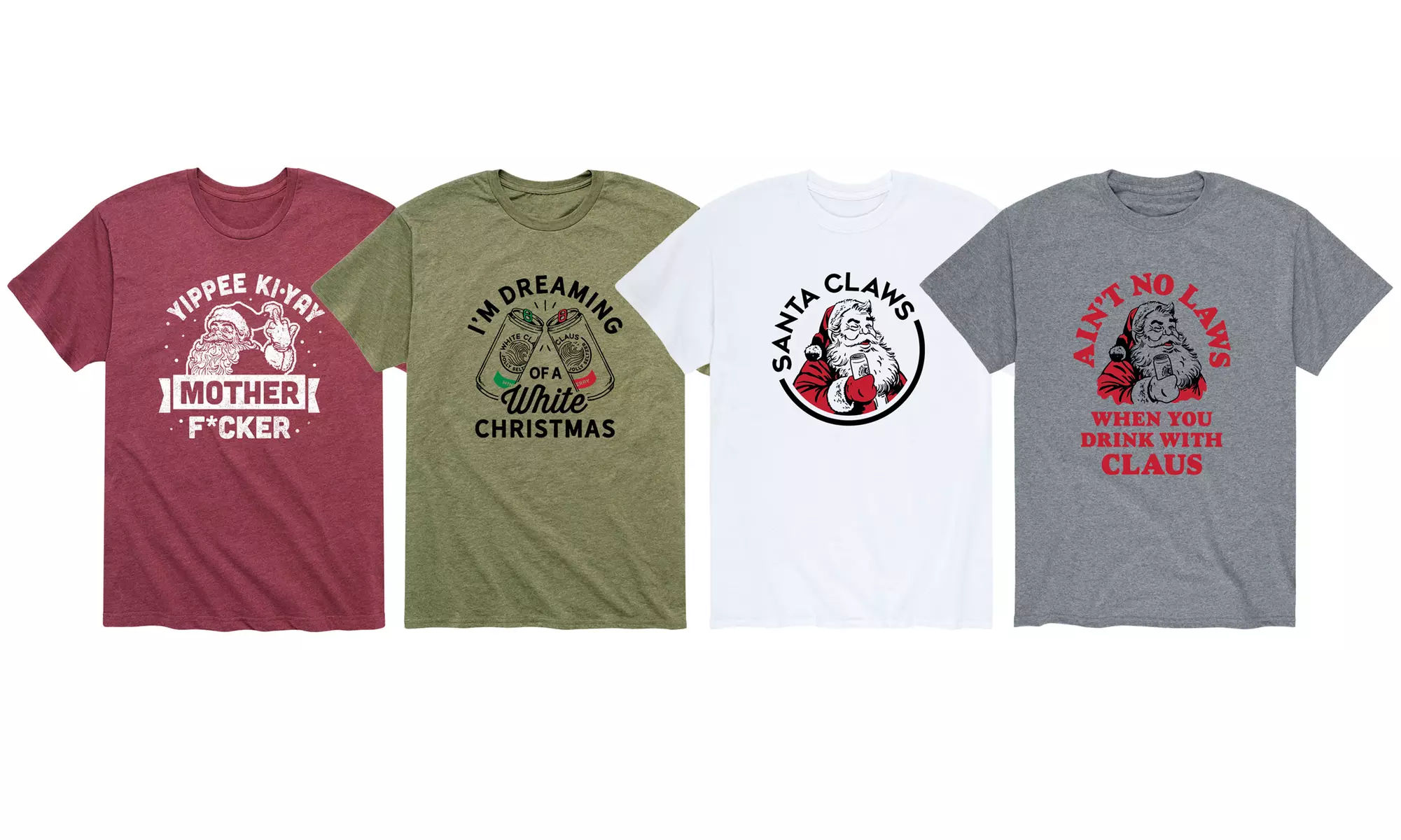 Instant Message: Men's Funny Santa Claws Tees - Primary Image