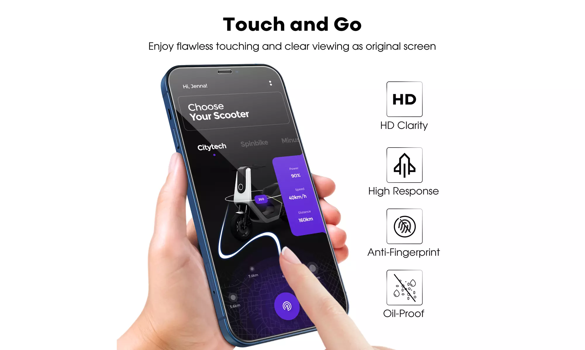 Tempered Glass Screen Protector for iPhone 12/13, Pro, Pro Max, Full Coverage
