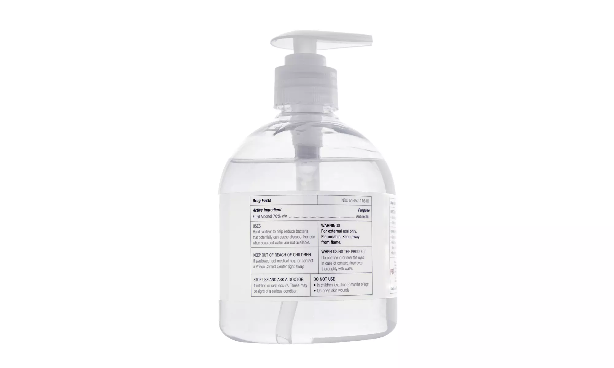 CanDo Ultra Hand Sanitizer with Aloe Vera, Pump Dispenser, 16 oz., Case of 5 - Second Medium