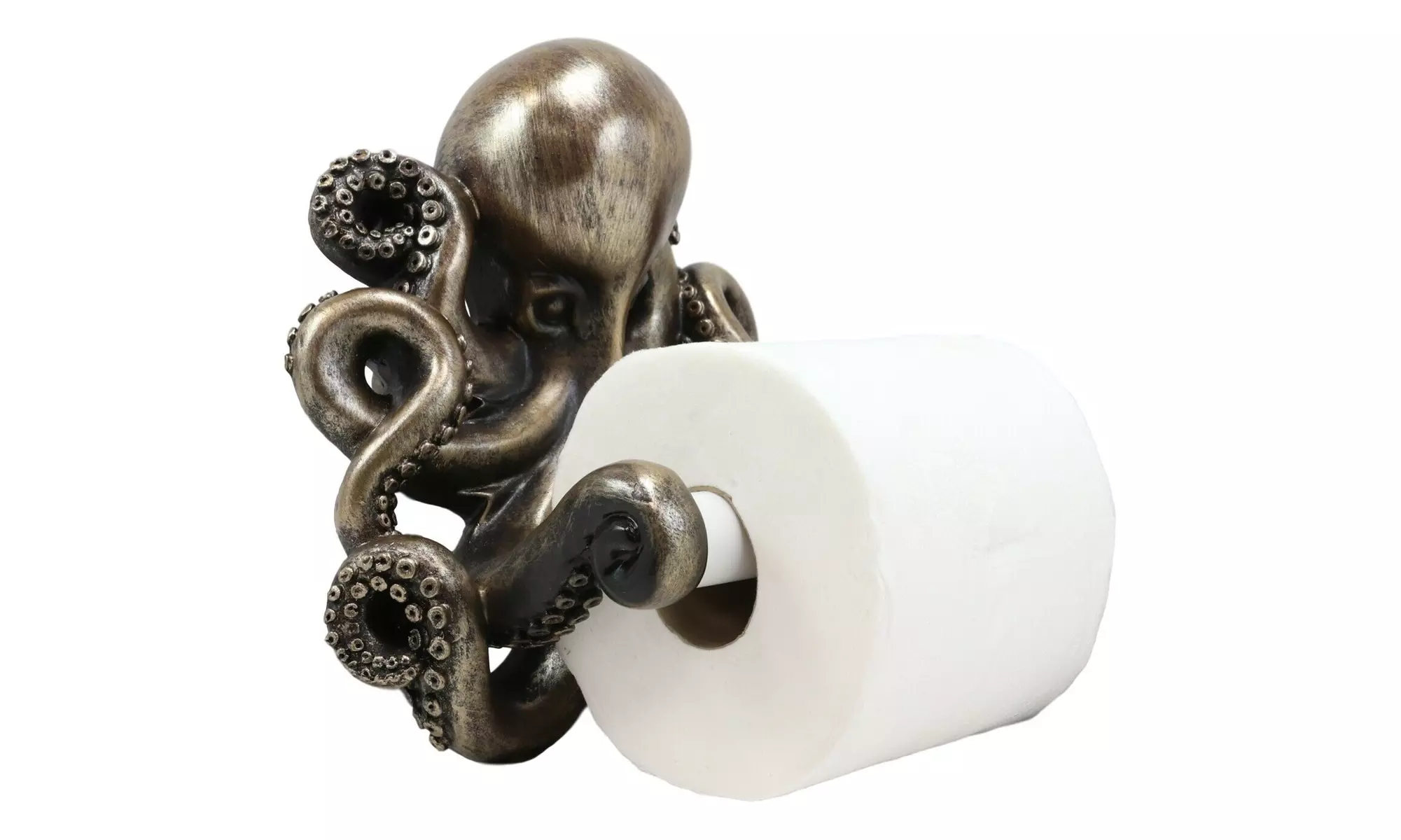 Nautical Ocean Kraken Cthulhu Octopus Toilet Paper Holder Bathroom Wall Decor - Primary Image