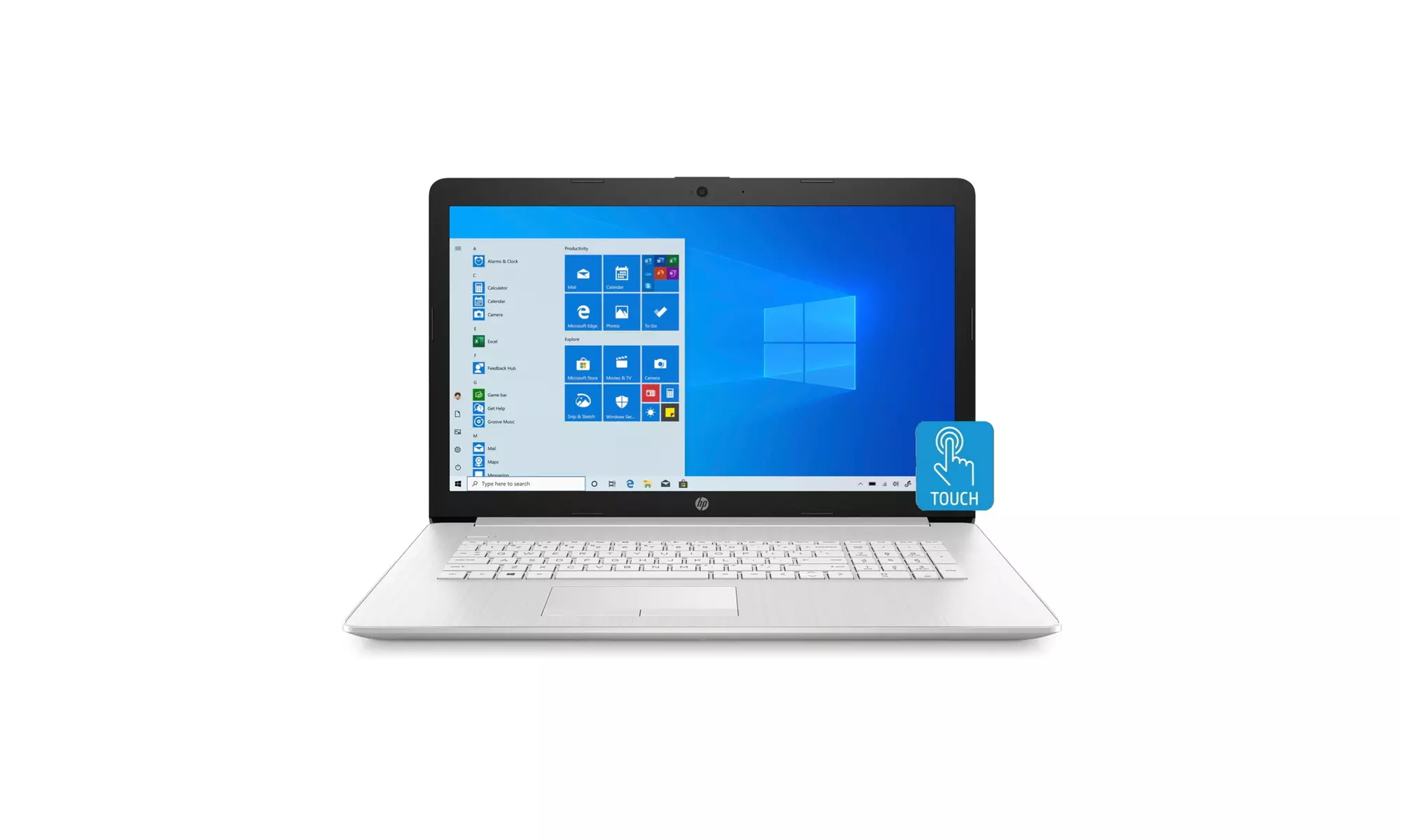 HP Laptop 17 Intel i7-10657G7 17.3 HDplus WLED Touch Win 10 (Renewed) - Primary Image