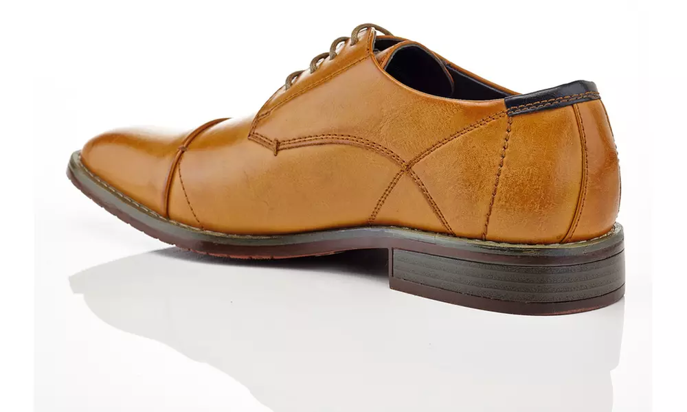 Adolfo Men's Cap-Toe Lace-Up Dress Shoes Multiple Styles