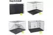 ZENY 42 inch Dog Crate Double Door Folding Metal Dog or Pet Crate Kennel - Second Medium