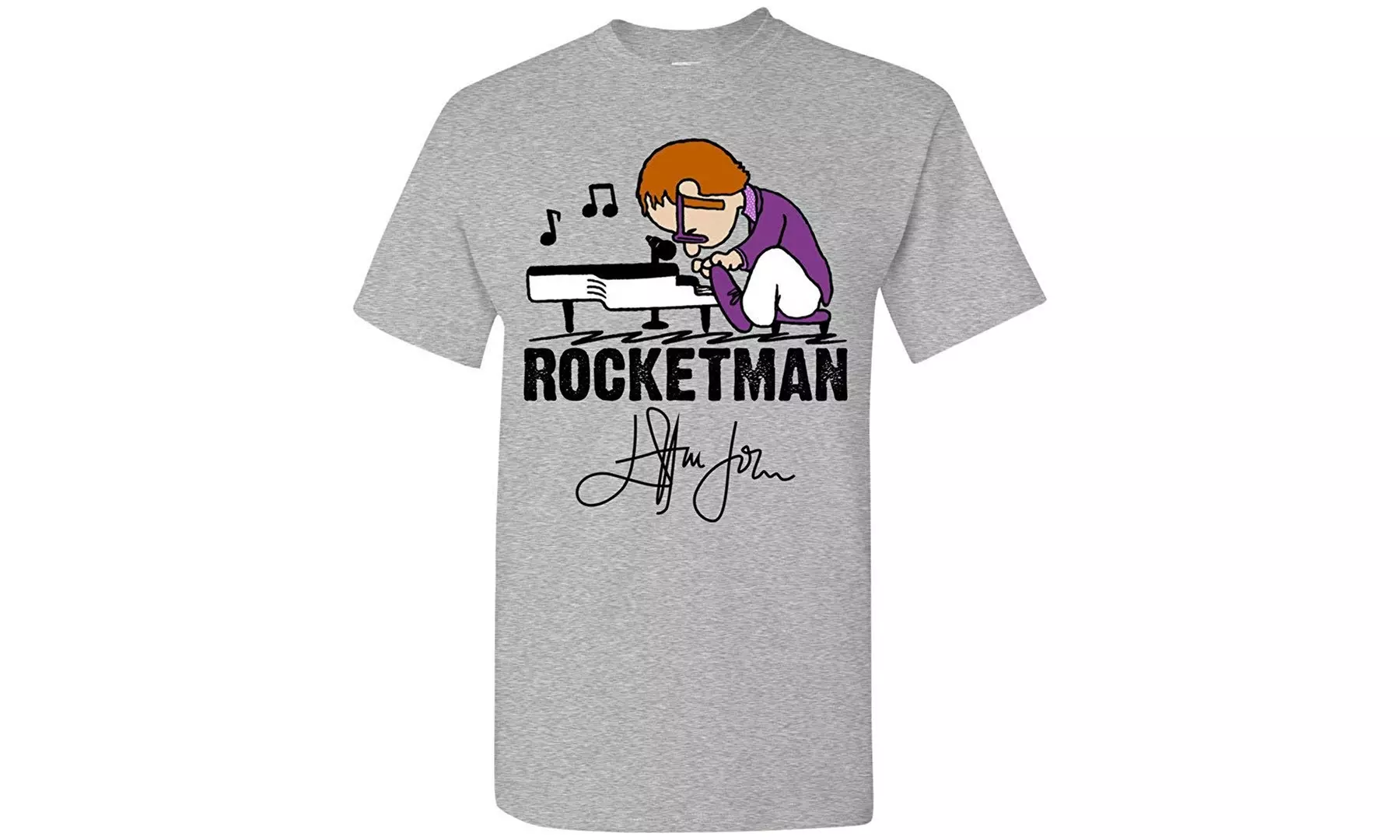 Rocket Man Elton John Schroeder Peanuts Pianist Parody Fans Shirt - Primary Image