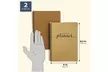 Paper Junkie Undated Daily Weekly Monthly Planner Kraft, 8.5 x 6 Inches (2 Pack) - Second Medium