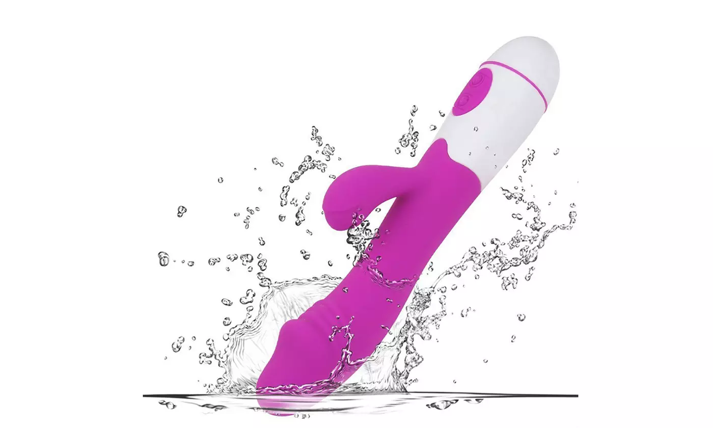 Waterproof G Spot Clitoris Rabbit Vibrator with 30 Vibrations Magic Wand