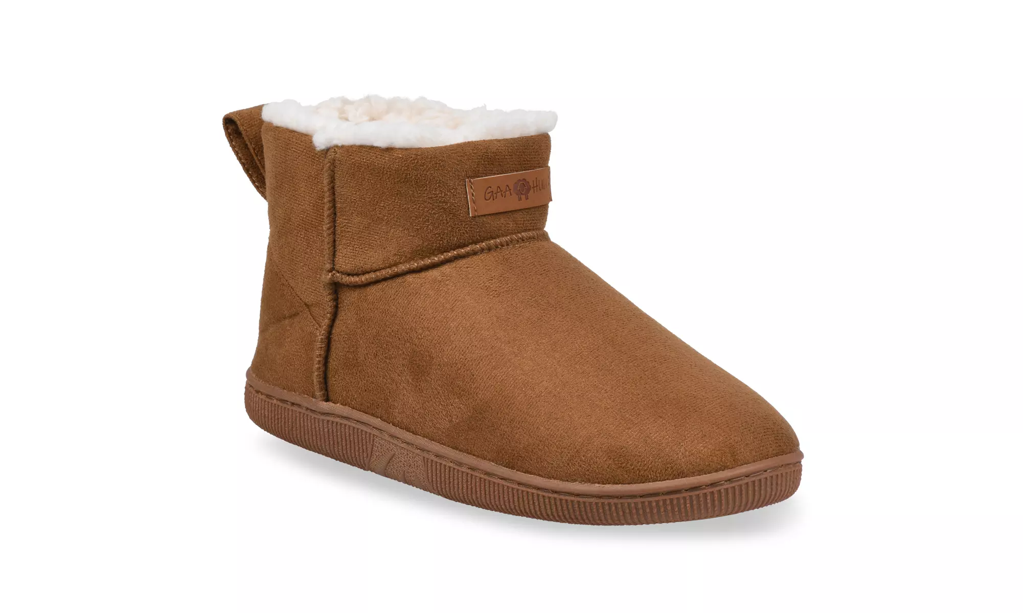 Polysuede Low Cut Ankle Slipper Boot