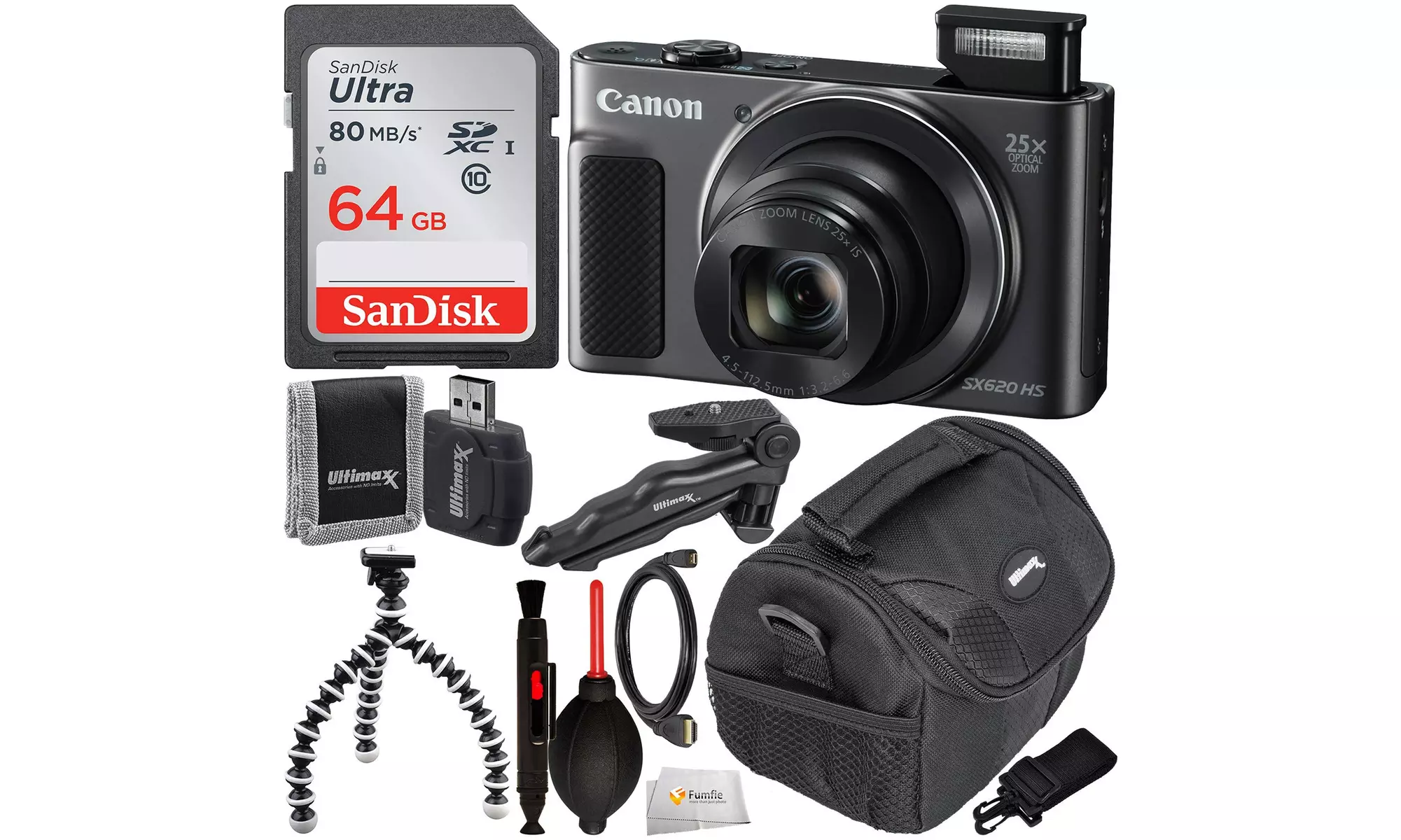 Canon PowerShot SX620 HS Digital Camera Bundle - Includes: Memory Card & More  - Primary Image