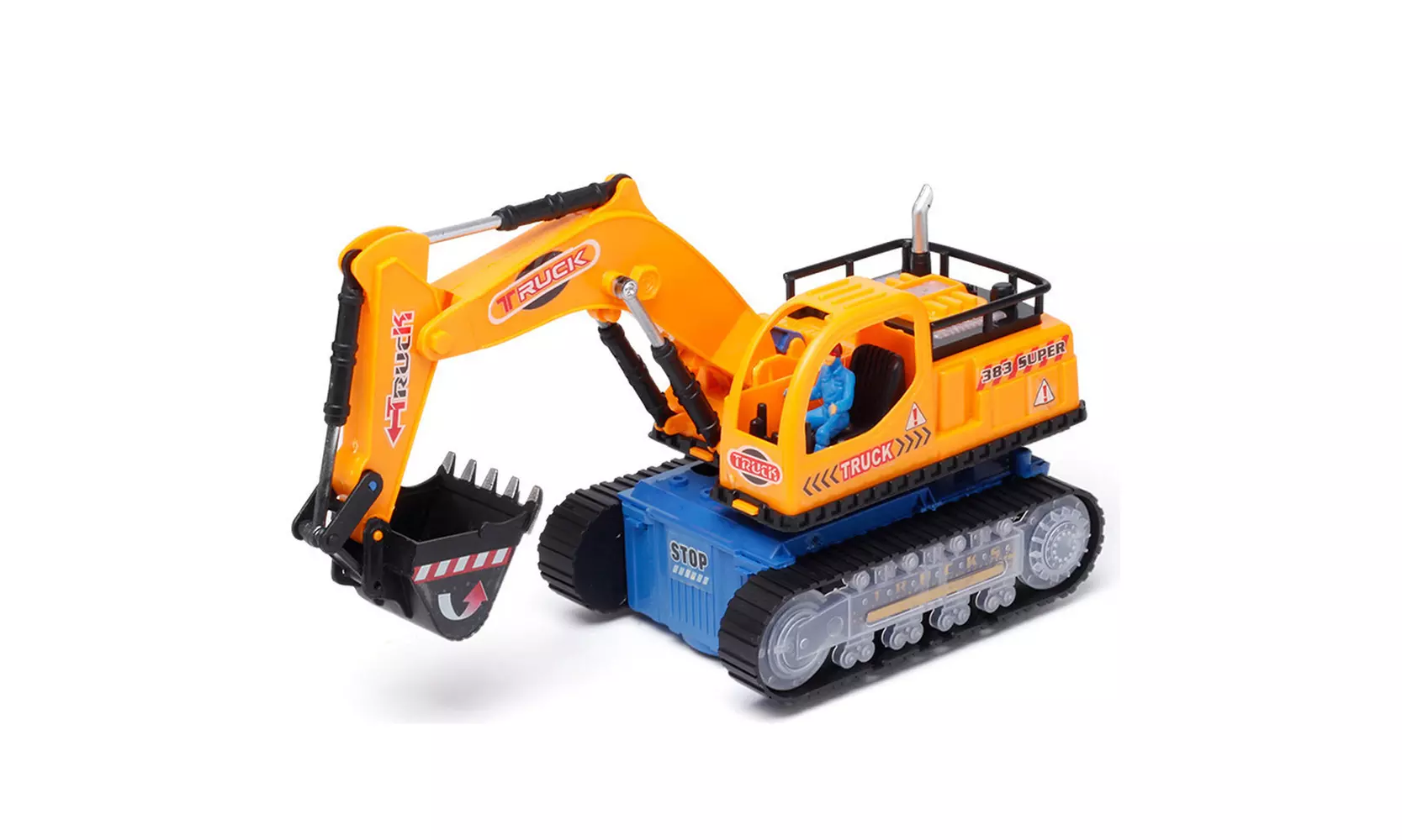 Toys For Boys LED Electric Construction Vehicle Excavator Truck Toy Car Gift  - Primary Image