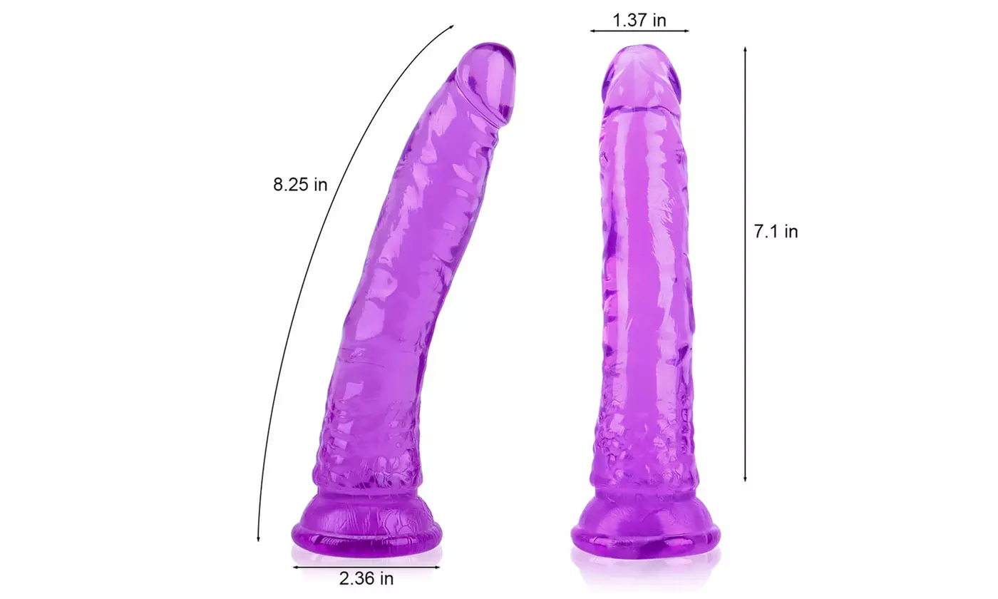 7 Inch Realistic Dildo with Suction Cup Soft Silicone Penis G-spot Prostate Play