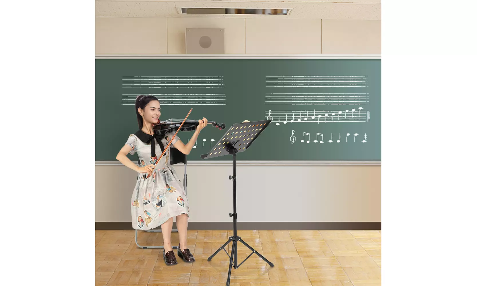 Glarry GV103 4/4 Spruce Panel Violin Matte White - Primary Image