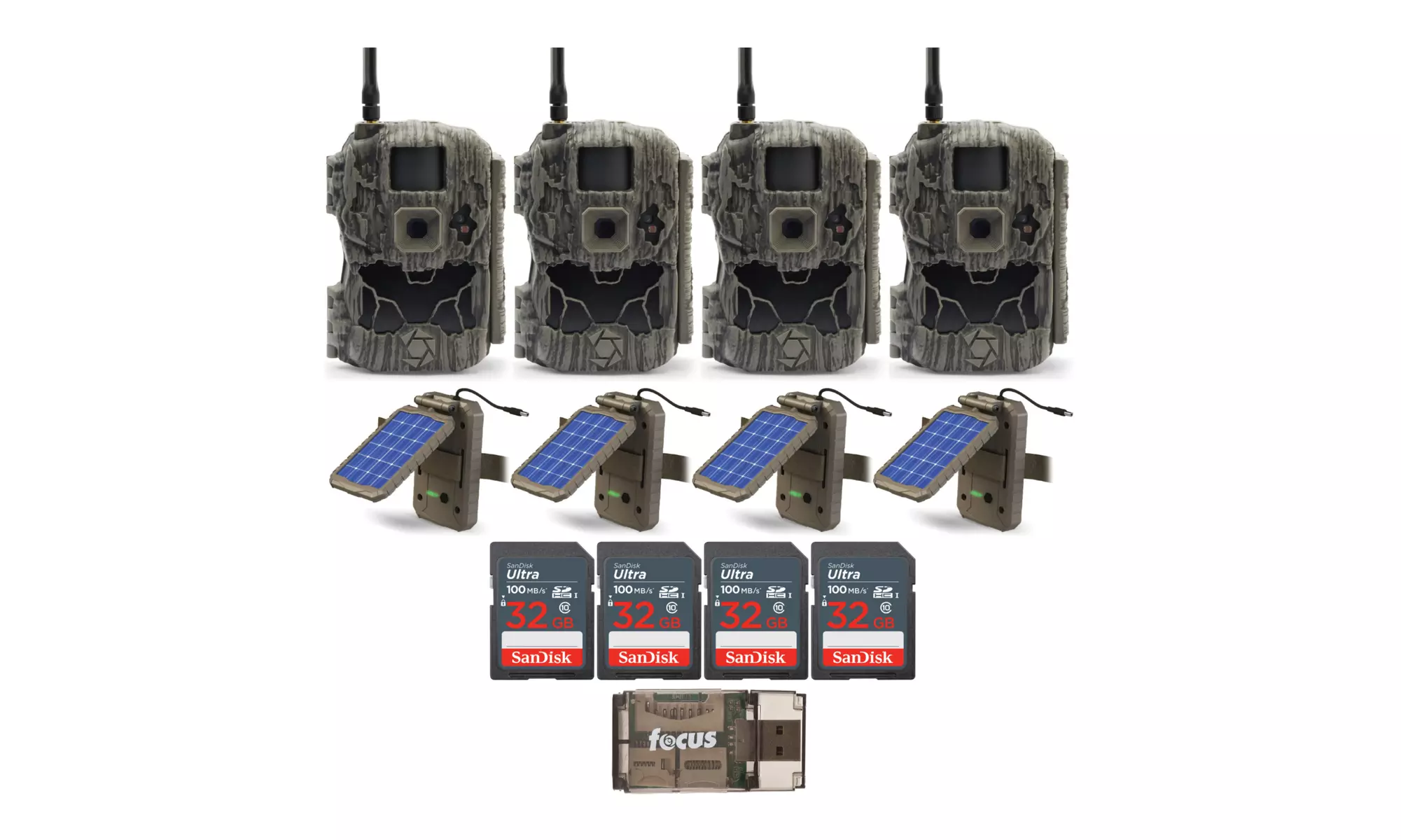 Stealth Cam DS4K Transmit Cellulars with Power Panels and 32GB SD Cards Bundle - Primary Image