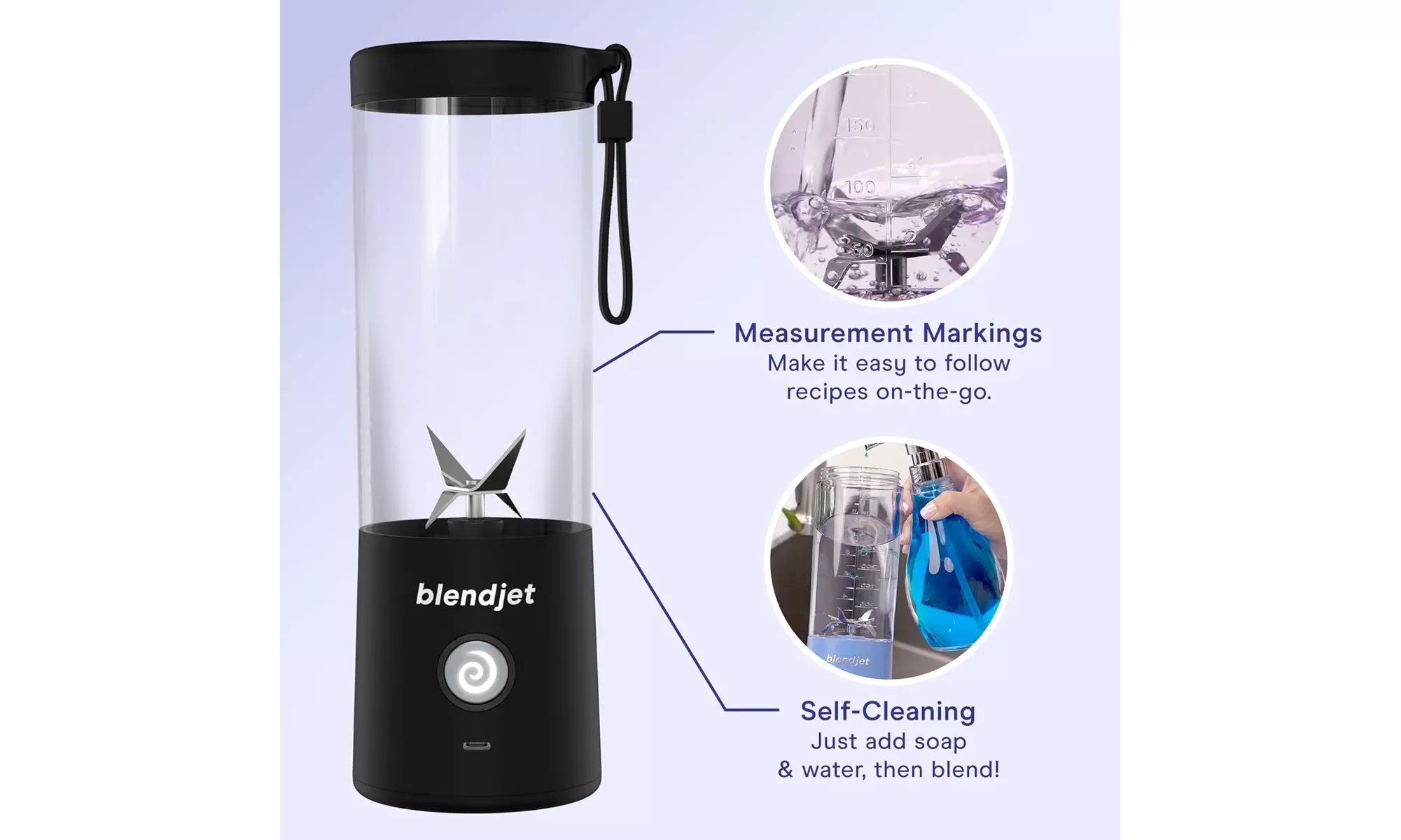 BlendJet 2, the Original Portable Blender, 20 oz - New