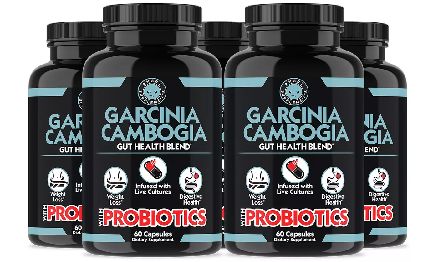 Angry Supplements Garcinia Cambogia with Probiotics for Healthy Gut 