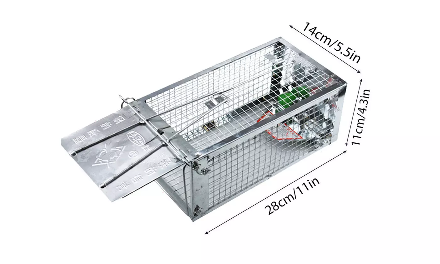 Small Animal Rodent Mouse Trap Live Cage Catch and Release for Indoor/Outdoor
