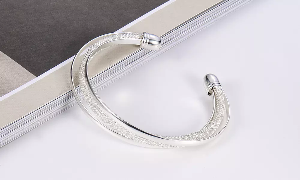 Leo Rosi Silver Plated Bangle for Women - Primary Image