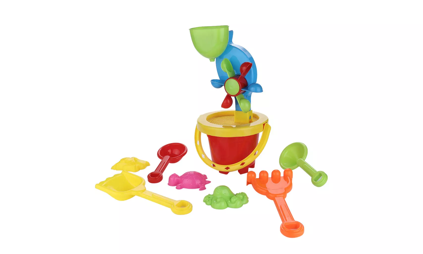 11pc Kids Beach Toys Set Molds Tools, Sandbox Toys On Summer Beach Holiday - Primary Image
