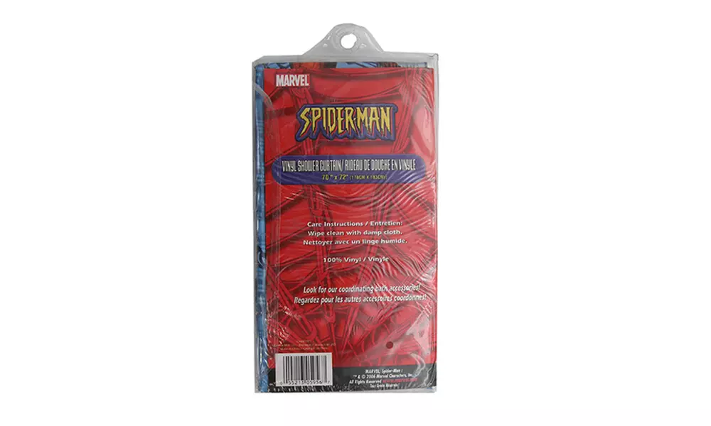 Marvel Spiderman Vinyl Shower Curtain - Second Medium