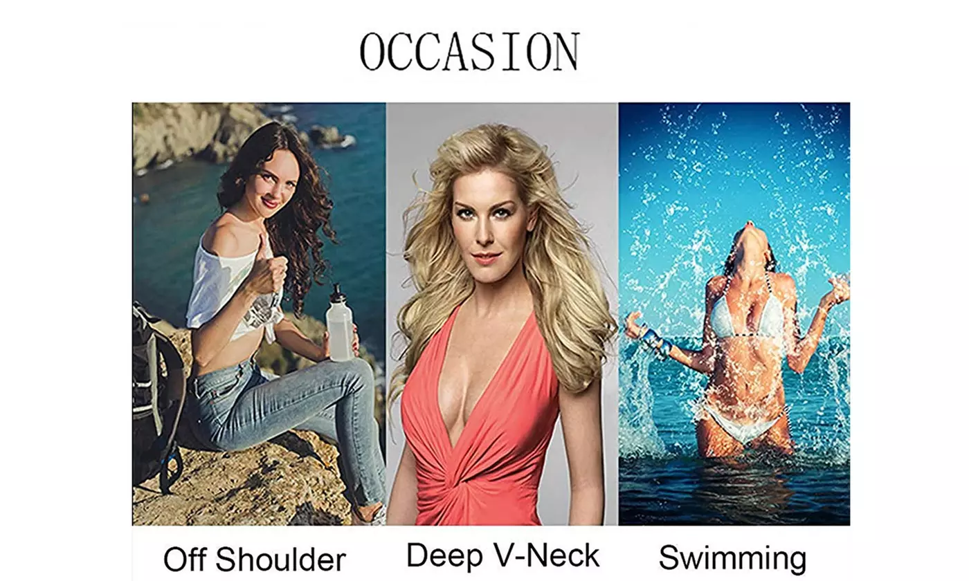 Women Invisible Strapless Push Up Self Adhesive Bra Sticker