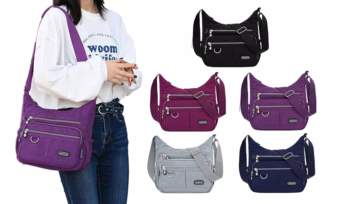 ItBelongs2U Women Nylon Waterproof Shoulder Messenger Lightweight Crossbody Bag