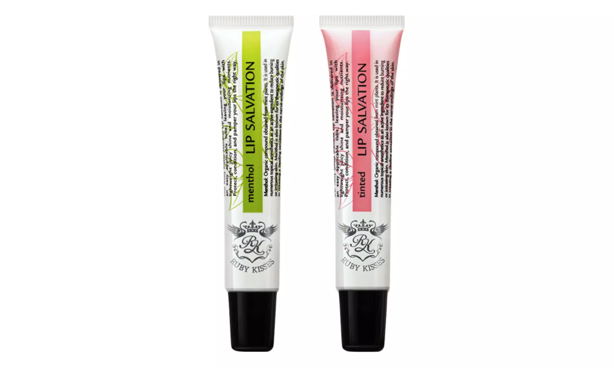 Ruby Kisses Menthol Lip Salvation, Clear and Tinted - Primary Image