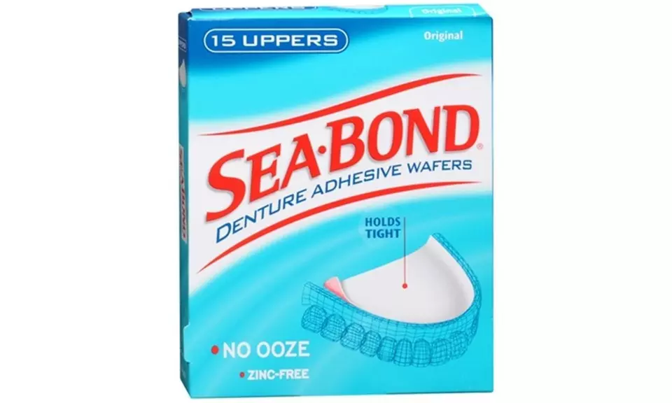 SEA-BOND Denture Adhesive Wafers Uppers Original 15 Each - Primary Image