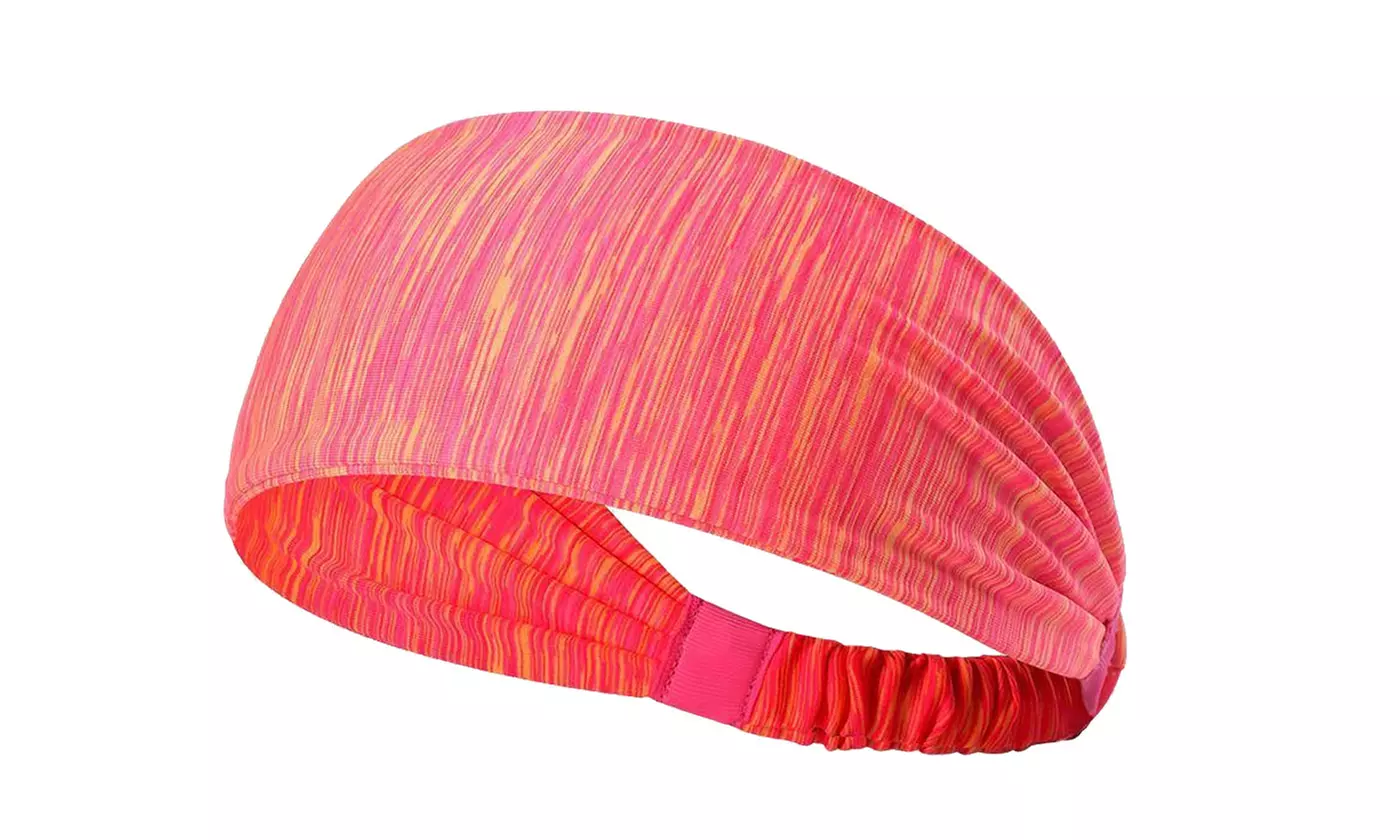 Unisex Yoga Sport Athletic Headband for Running Sports Elastic Wicking Sweatband