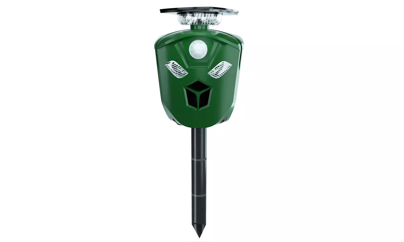 LakeForest 360-Degree Ultrasonic Animal Repeller Pest Deterrent with LED Lights - Primary Image