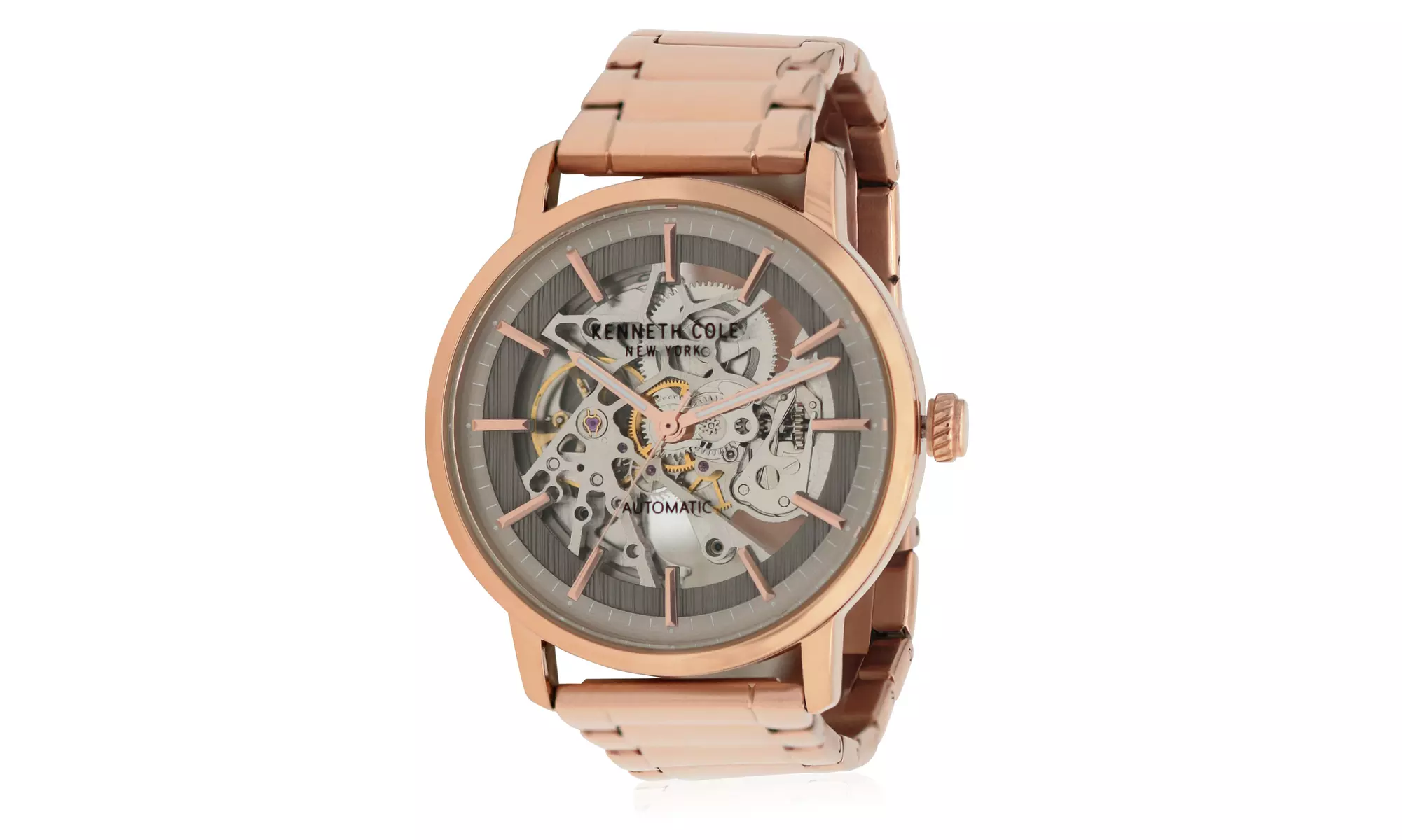 Kenneth Cole Rose Gold and Silver Watch Automatic precision and rose gold style: The Kenneth Cole  main image 2
