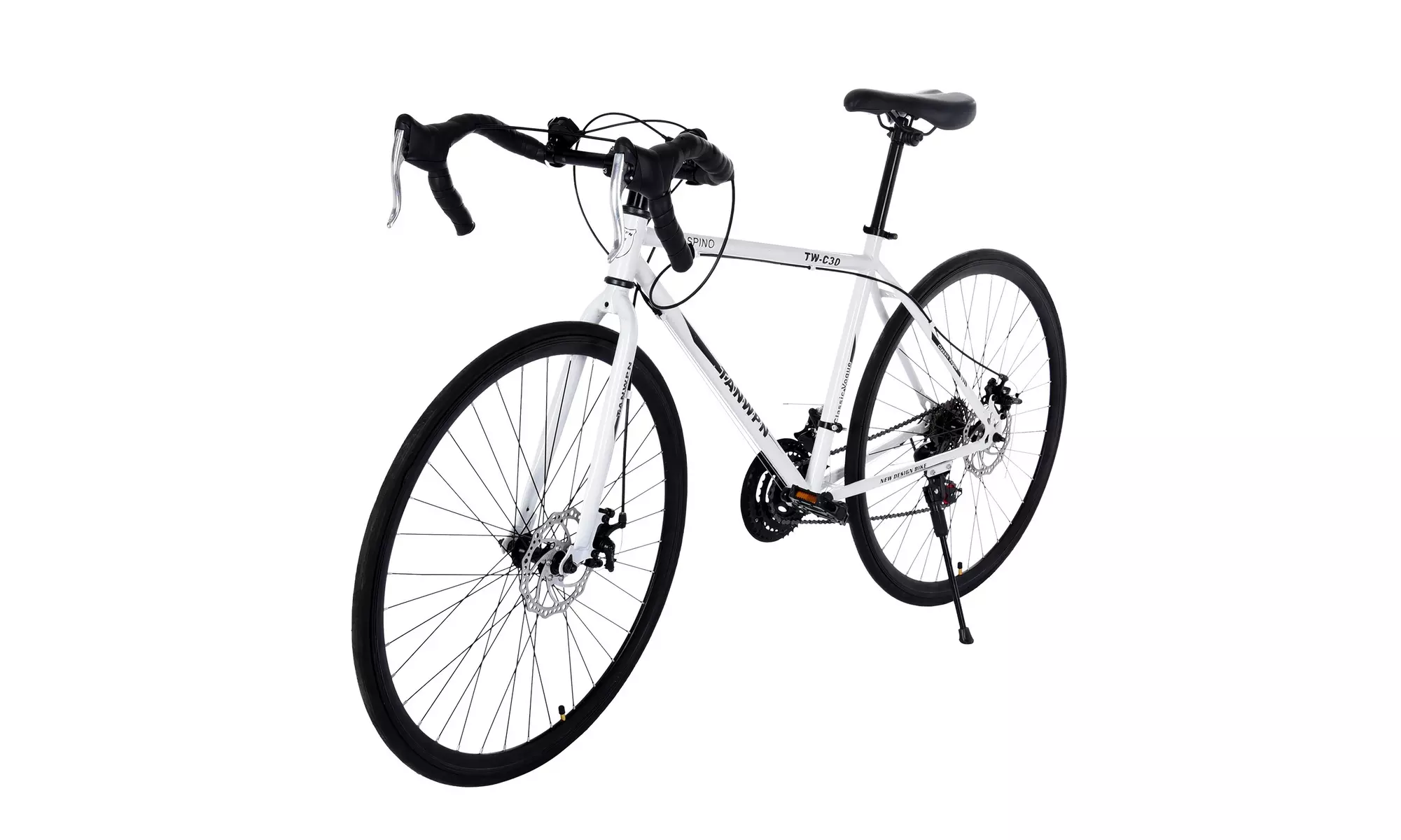 Begasso Shimanos Aluminum Full Suspension Road Bike 21 Speed Disc Brakes, 700c - Primary Image