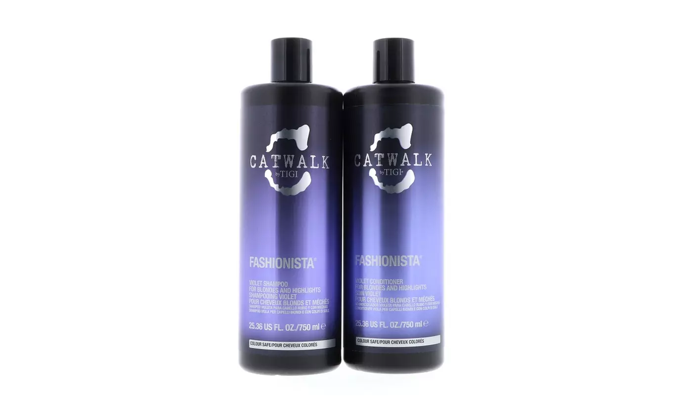 TIGI Catwalk Fashionista Violet Shampoo 25.36oz , Violet Conditioner 25.36oz Set - Primary Image