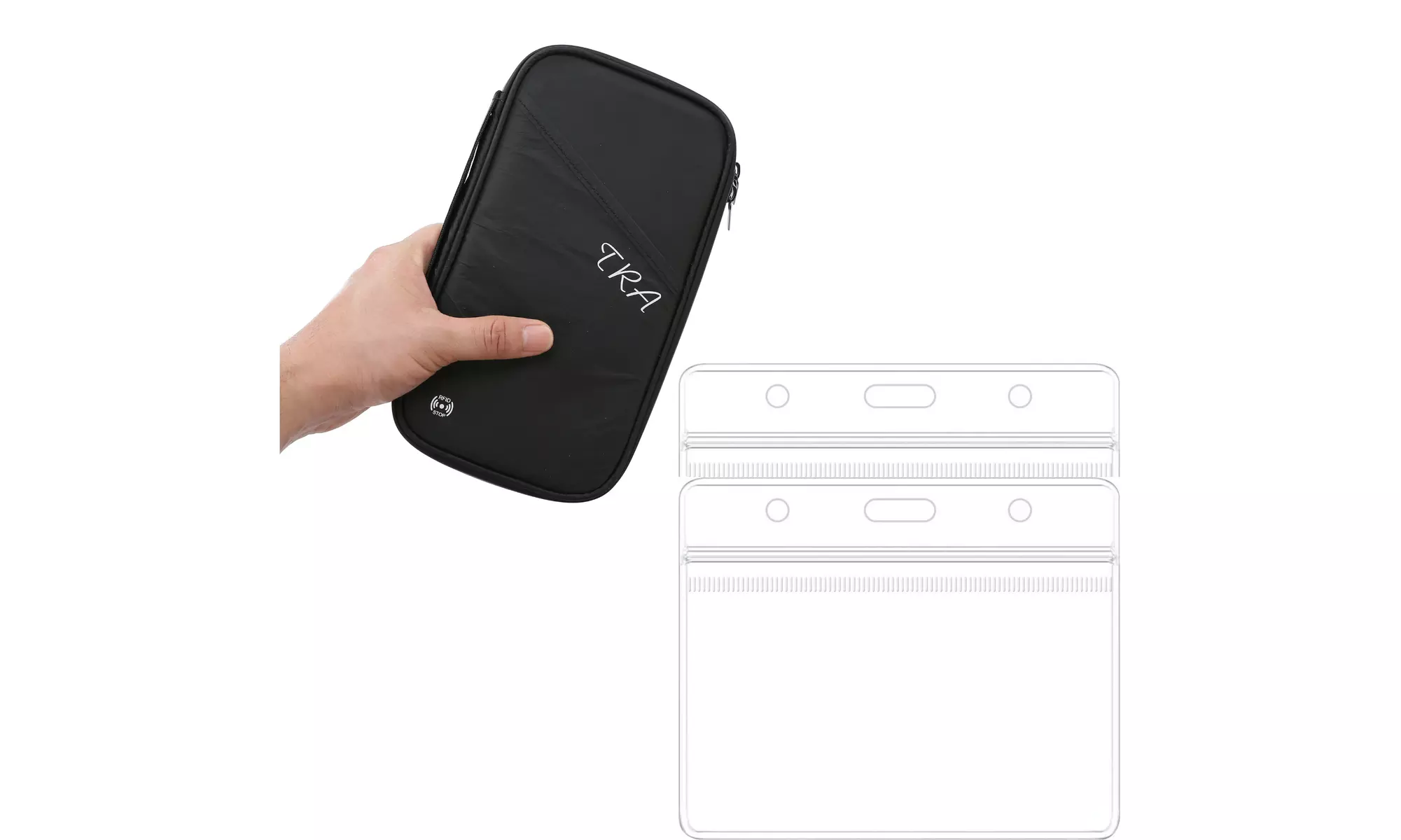 Family Passport Holder Wallet with RFID Blocking with BONUS