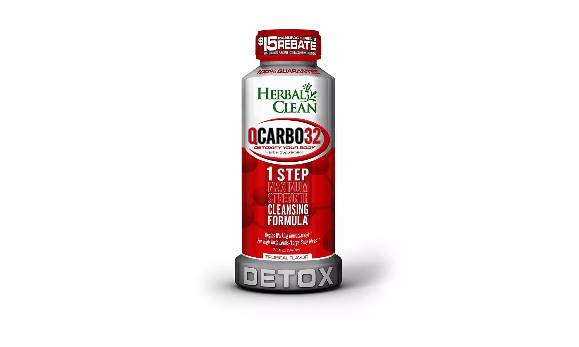 Herbal Clean Qcarbo32 w/detoxify your body herbal supplementl, 32 Fluid Ounce  - Primary Image