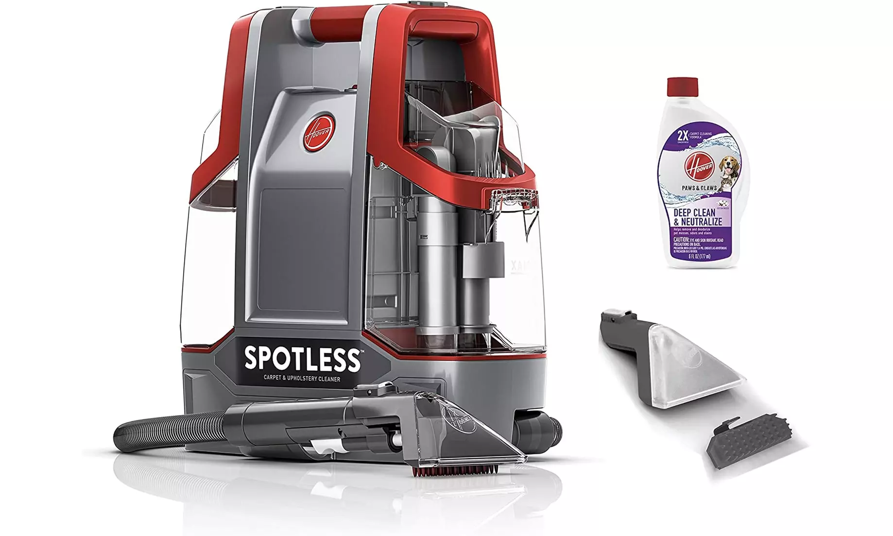 Hoover FH11300 Spotless Portable Carpet & Upholstery Spot Cleaner, (Red)- New