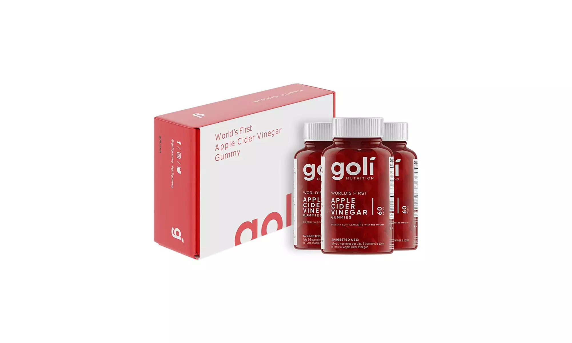 World's First Apple Cider Vinegar Gummy Vitamins by Goli Nutrition - Second Medium