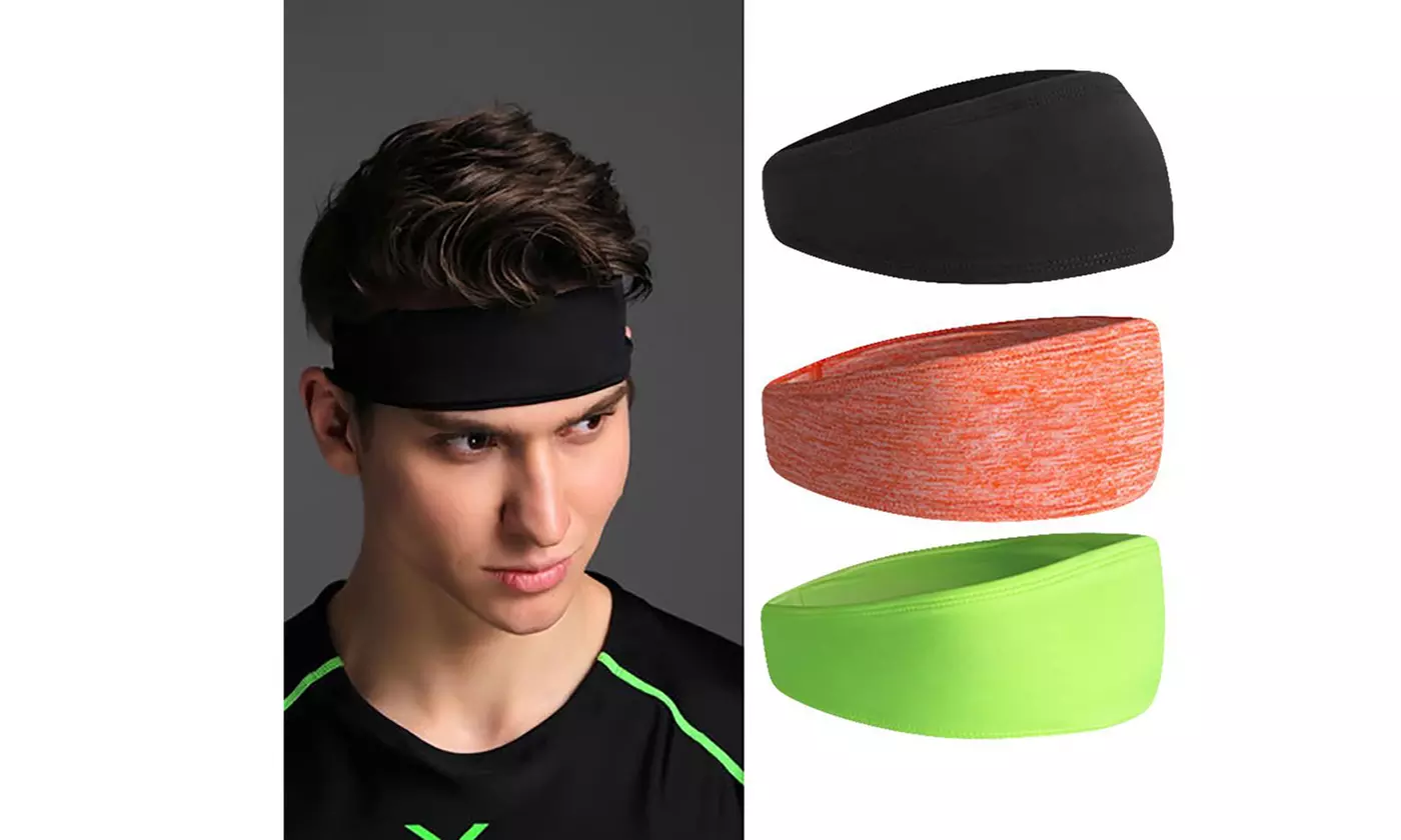 Workout Headbands for Women Men Sport Yoga Moisture Wicking Sweatbands