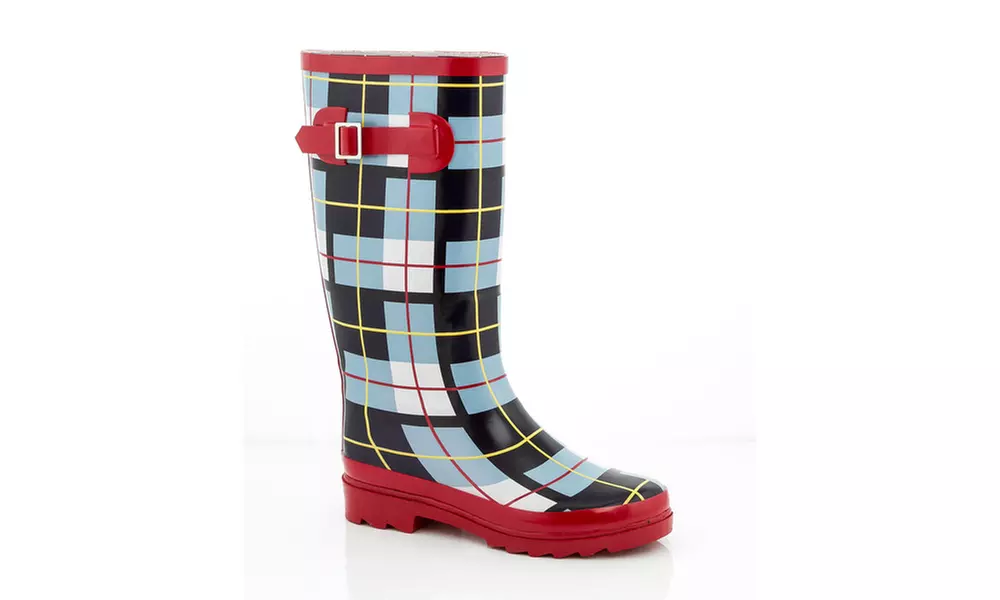 Rasolli Women's Printed Rain Boots