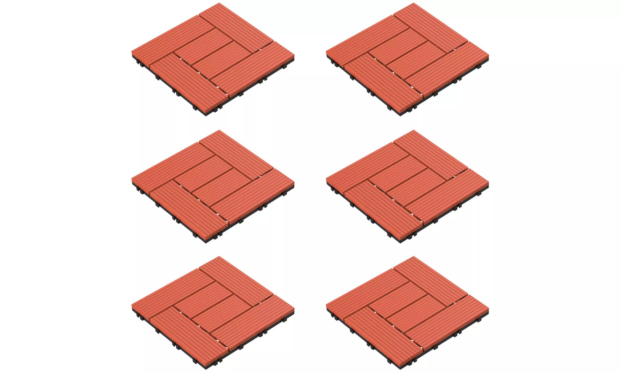 Heavy Composite Interlocking Patio and Deck Water Drainage Tiles - Primary Image