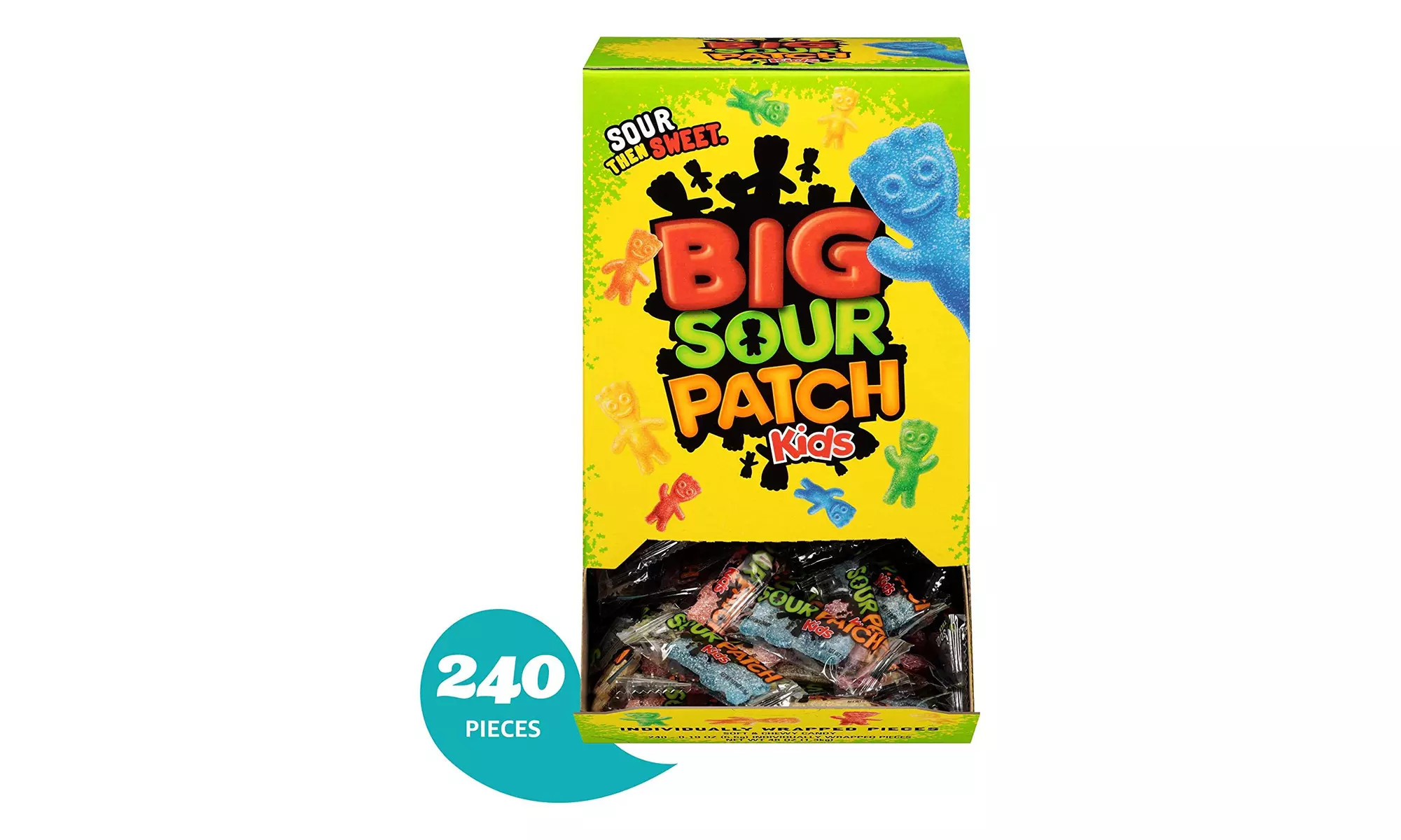 240 Count Bulk SOUR PATCH KIDS Sweet & Sour Candy, Individually Wrapped Pack - Primary Image