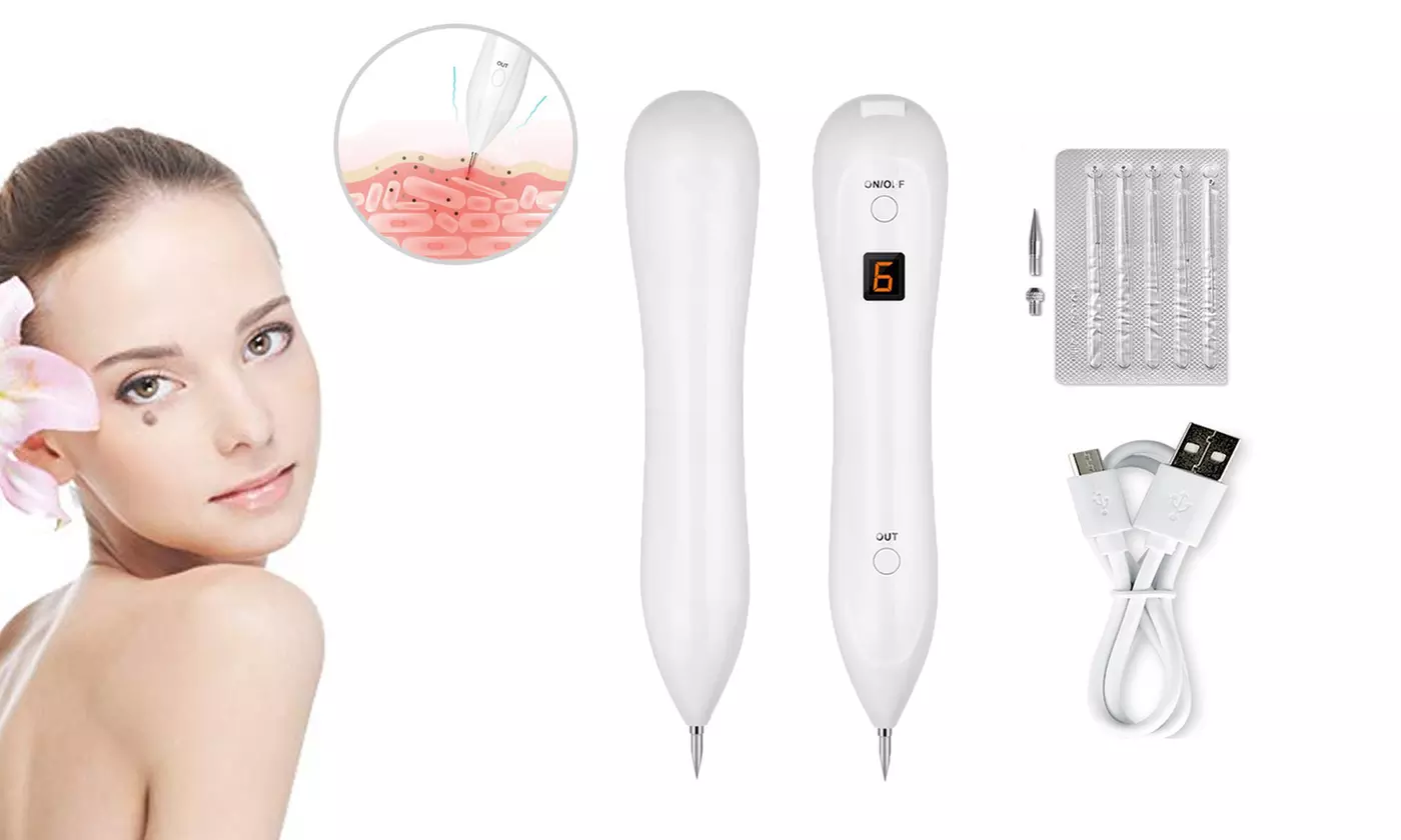 LCD Laser Skin Removal Machine Spot Face Mole Dark Freckle Wart Tag Remover Pen - Primary Image