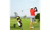 Folding Pull Push Golf Cart 3 Wheel Trolley Swivel with Cup Holder Scorecard