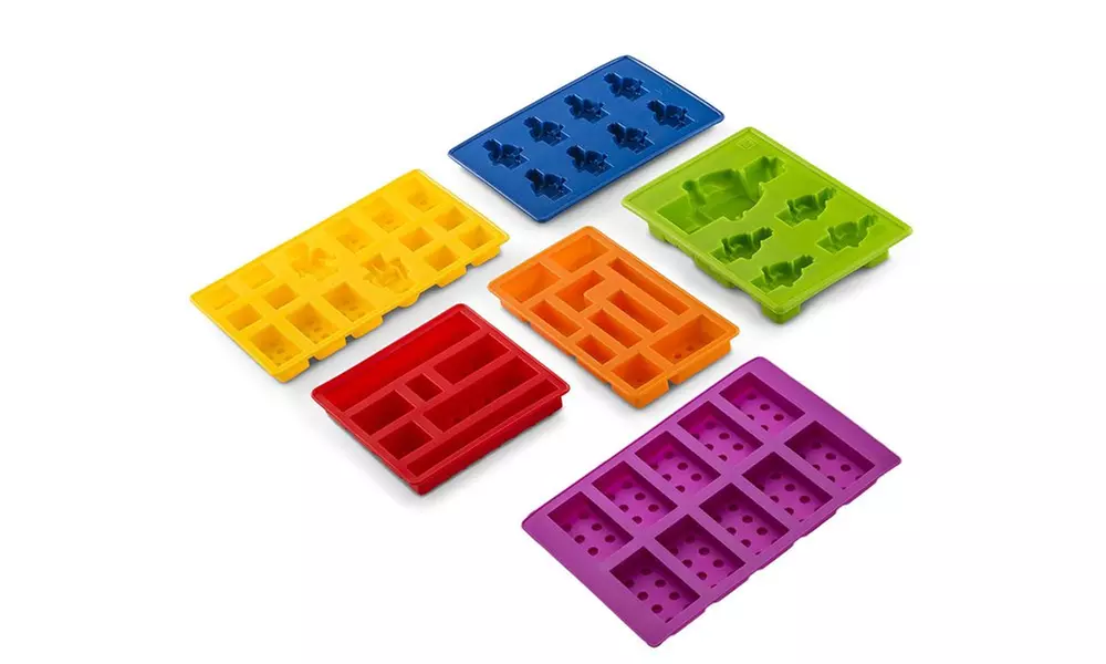 LEGO-Shaped Silicone Baking Molds Set (6-Piece) - Primary Image