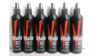 Fresh Pack of 6 Vitalis Hairspray For Men Non-Aerosol Unscented Maximum Hold  - Second Medium