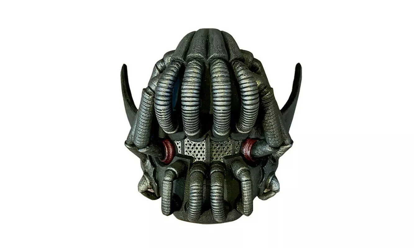 Halloween Bane Mask The Dark Knight Rises Half Face Latex Mask Adult Men Prop - Second Medium