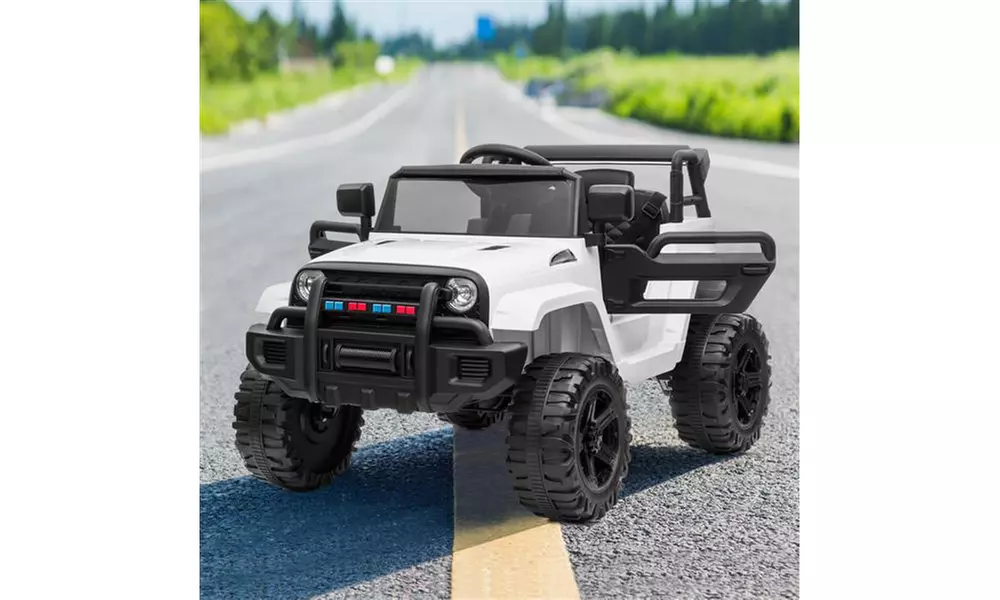 Electric Car Dual Drive with Remote Control White - Primary Image